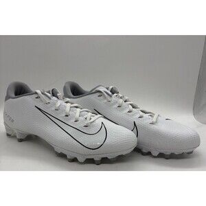 Nike Vapor Edge Team White Wolf Gray CZ2606-100 Men’s Size 13 Cleats Shoes